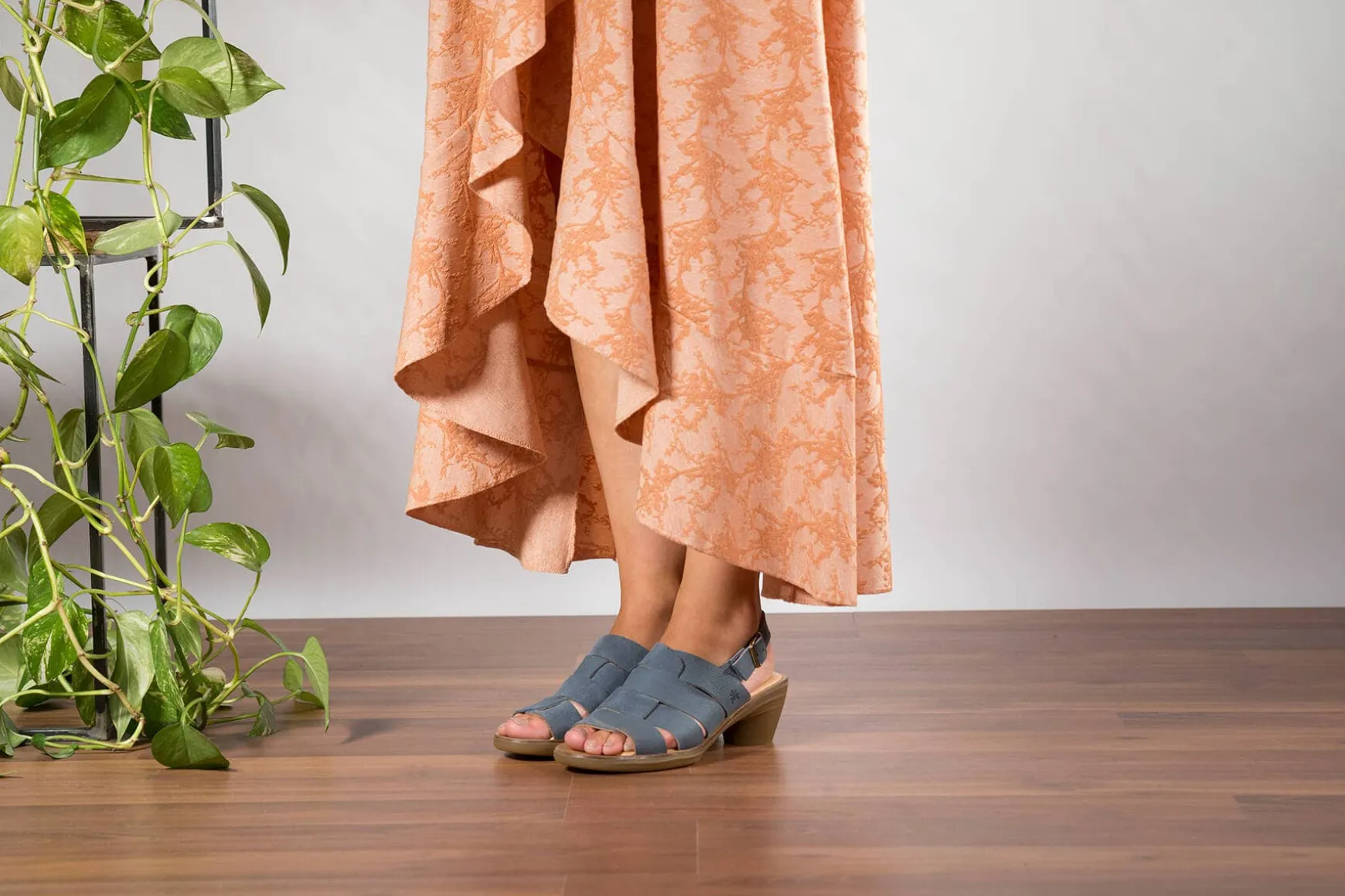 Women El Naturalista Heeled Shoes|5358 AQUA