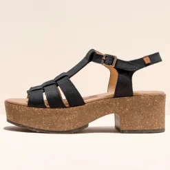 Women El Naturalista Sandals|Sandals With Heel|5890 ARBEQUINA