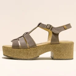 Women El Naturalista Sandals|Sandals With Heel|5890 ARBEQUINA