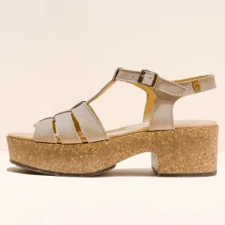 Women El Naturalista Sandals|Sandals With Heel|5890 ARBEQUINA