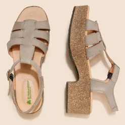 Women El Naturalista Sandals|Sandals With Heel|5890 ARBEQUINA