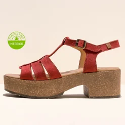 Women El Naturalista Sandals|Sandals With Heel|5890 ARBEQUINA