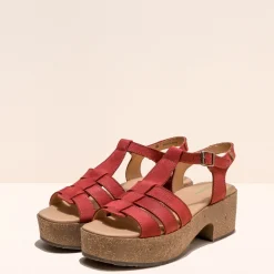 Women El Naturalista Sandals|Sandals With Heel|5890 ARBEQUINA