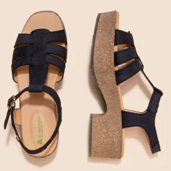 Women El Naturalista Sandals|Sandals With Heel|5890 ARBEQUINA
