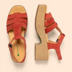 Women El Naturalista Sandals|Sandals With Heel|5890 ARBEQUINA