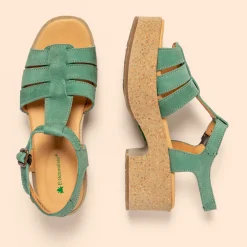 Women El Naturalista Sandals|Sandals With Heel|5890 ARBEQUINA