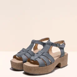 Women El Naturalista Sandals|Sandals With Heel|5890 ARBEQUINA
