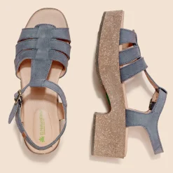 Women El Naturalista Sandals|Sandals With Heel|5890 ARBEQUINA
