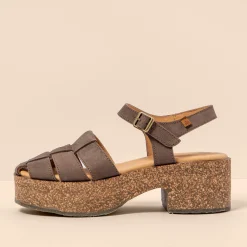 Women El Naturalista Sandals|Sandals With Heel|5891 ARBEQUINA