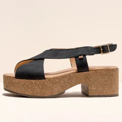 Women El Naturalista Sandals|Sandals With Heel|5893 ARBEQUINA