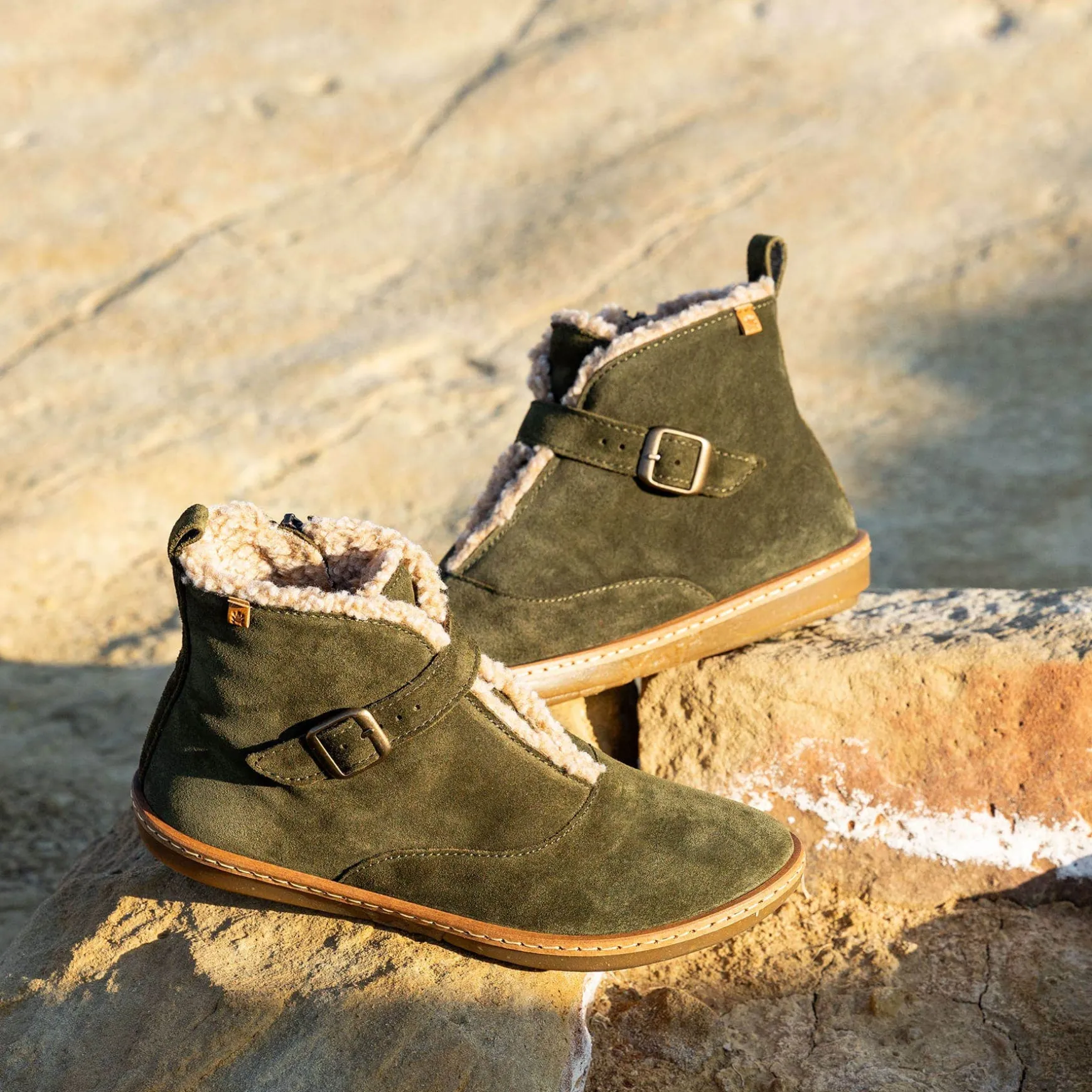 Women El Naturalista Ankle Boots|5349 CORAL