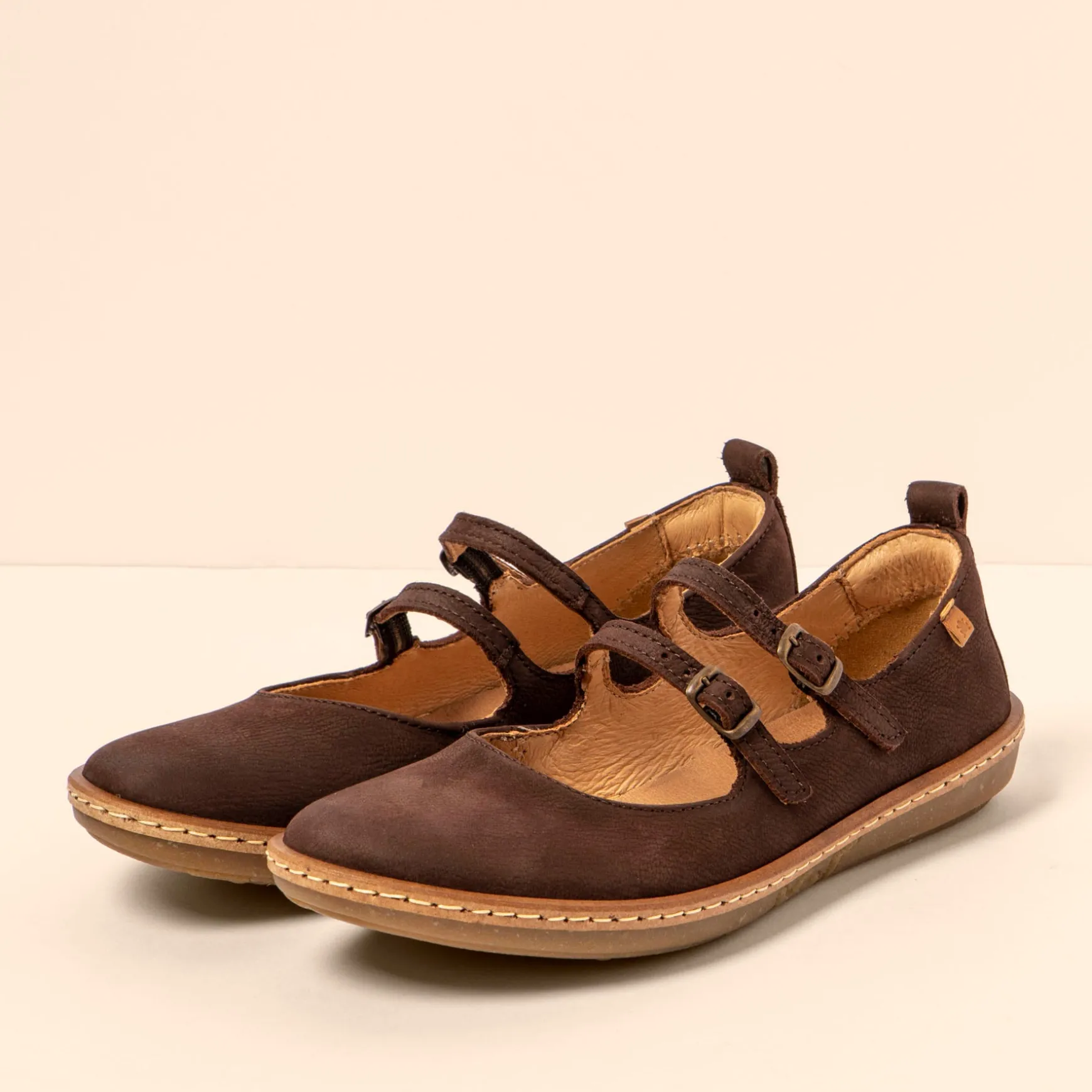 Women El Naturalista Ballerinas|5348 CORAL