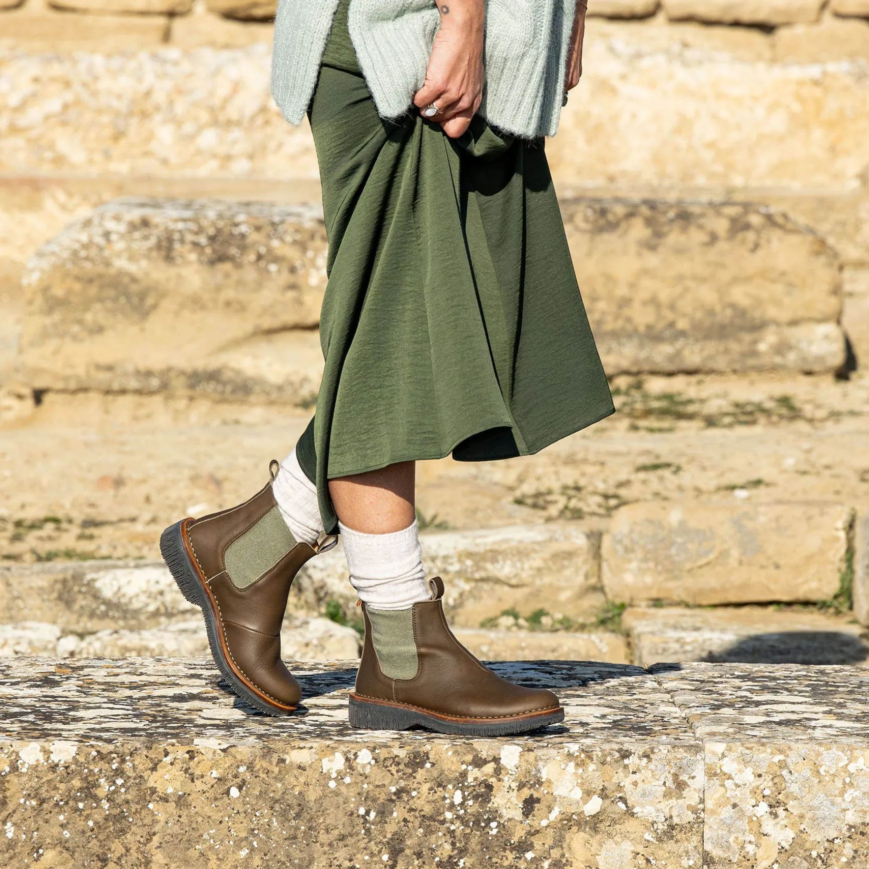 Women El Naturalista Ankle Boots|5582 VOLCANO