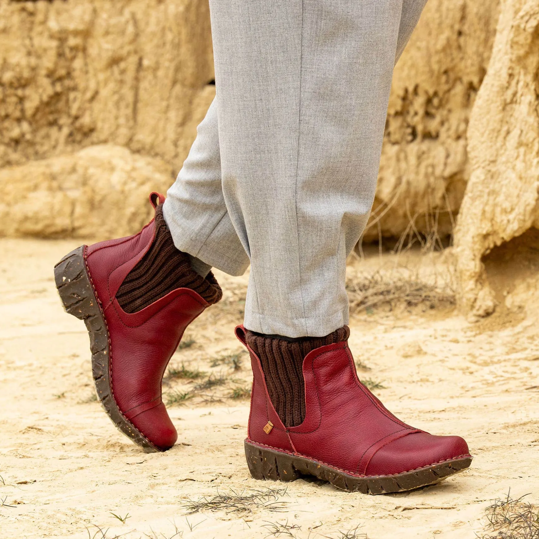 Women El Naturalista Ankle Boots|NE23 YGGDRASIL